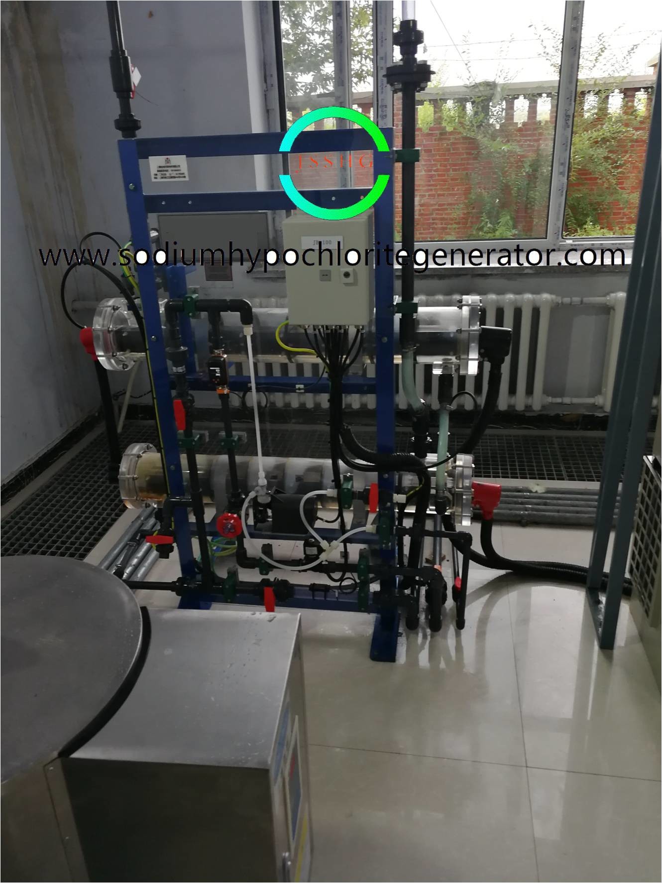 Large Brine Electrolysis NaCIO Sodium Hypochlorite For Water Purification